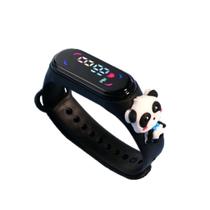 Relógio Infantil Digital Led À Prova D'água Desenho Animado Super Panda