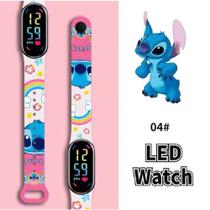 Relógio Infantil Digital LED Para Crianças Lilo Stitch Relogio Para Menina Menino Presente