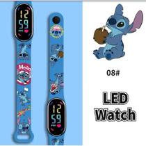 Relógio Infantil Digital LED Para Crianças Lilo Stitch Relogio Para Menina Menino Presente