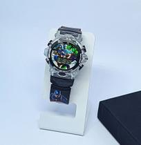 Relógio Infantil Digital Pisca Luz Led Silicone para Crianças Menina Menino Super Heróis Super Mario Divertidamente