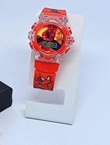 Relógio Infantil Digital Pisca Luz Led Toca Musica para Crianças Personagem Desenho Animado Divertidamente Barbie Sonic