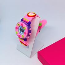 Relógio Infantil Digital Pisca Silicone 3D Disney 2026 Kids Cor:Pony