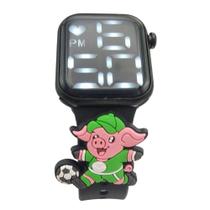 Relógio Infantil Digital Porquinho Palmeiras LED -Blk - Smactudo