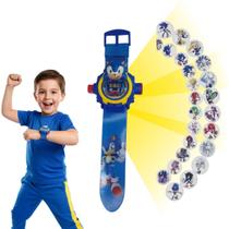 Relogio Infantil Digital Projetor Do Sonic 24 Imagens Meninos Masculino Relogio Infantil Digital Projetor Do Sonic 24 Imagens Meninos Masculino