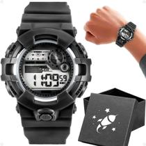 Relogio Infantil Digital Silicone Menino Criança + Caixa original qualidade premium preto criança data esportivo alarme Relogio Infantil Digital Silicone Menino Criança + Caixa original qualidade premium preto criança data esportivo alarme