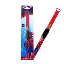 Relógio Infantil Digital Slim Homem Aranha Spiderman Data e Hora Crianças +4 Anos Original - Toyng