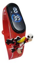 Relógio Infantil Digital Touch Flamengo Mascote Futebol Red - Smactudo Relógio Infantil Digital Touch Flamengo Mascote Futebol Red - Smactudo
