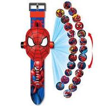 Relógio Infantil Esportivo Digital com Tampa Projetor do Homem-Aranha A