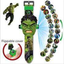 Relógio Infantil Esportivo Digital com Tampa Projetor do Hulk - RAFASHOP