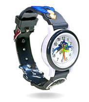 Relógio infantil feminino e masculino analógico de personagens pulseira 3D novo modelo de ponteiros - Relógio infantil personagem