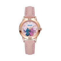 Relógio Infantil Kawaii Stitch Da Disney, Relógio Minimalista Lilo & Stitch Para Meninas, Presentes