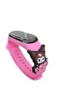 Relógio Infantil Kuromi Touch Resistente à Água_Rosa