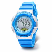 Relógio Infantil Masculino Digital Azul Menino Resistente À Água 3ATM Alarme Cronômetro Luz Interna Isaclock IAM001 Relógio Infantil Masculino Digital Azul Menino Resistente À Água 3ATM Alarme Cronômetro Luz Interna Isaclock IAM001