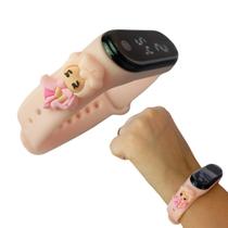 Relógio Infantil Menina Barbie Rosa Digital A Prova Dagua