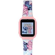 Relógio Infantil Menina Condor Disney Stitch e Angel Original CODISNEYAI/9T Pulseira Silicone Azul