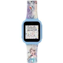 Relógio Infantil Menina Condor Princesa Frozen Original CODISNEYAG/9A Pulseira Silicone Azul