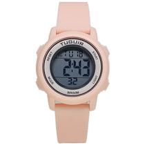 Relógio Infantil Menina Tuguir Digital TG30350 Rosa Alarme, Luz, Cronômetro e Resistência à Água 5ATM