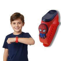 Relógio Infantil Menino Homem Aranha Digital á Prova dagua Vermelho Relógio Infantil Menino Homem Aranha Digital á Prova dagua Vermelho