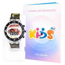 Relógio Infantil pulseira ajustável led garantia revenda