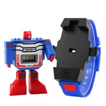 Relógio Infantil Skmei 1095 Transformer Robô Menino Criança