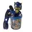 Relógio Infantil Sonic + Kit Copo, Óculos