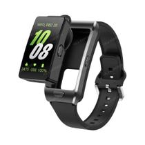Relógio Inteligente 2 Em 1 Com Fones De Ouvido Monitor De Frequência Cardíaca E Oxigênio No Sangue