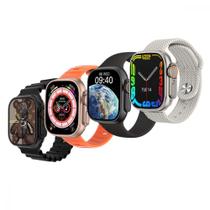 Relógio Inteligente 49mm W9 Ultra com 4 Pulseiras Chamadas, Notificações, Monitoramento Esportivo Android e iOS