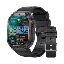 Relógio Inteligente Bluetooth Masculino De 1,96 Polegadas, Monitor De Fitness À Prova d'Água,