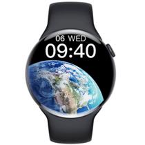 Relógio inteligente Chamada Bluetooth, ECG IP68 Impermeável Tela Redonda