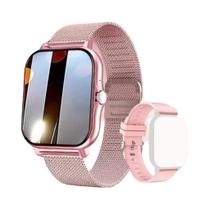 Relógio Inteligente Com Chamada Bluetooth, Monitor De Frequência Cardíaca, Pedômetro E Reprodutor De