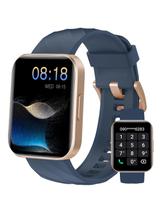 Relógio inteligente Dakofied de 1,85 polegadas para mulheres e homens com mais de 100 modos azul