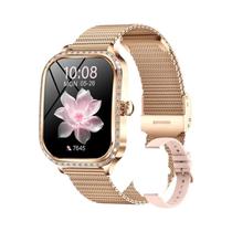 Relógio Inteligente De Luxo Feminino Com Tela HD De 1,75”, Monitor De Frequência Cardíaca, Fitness,