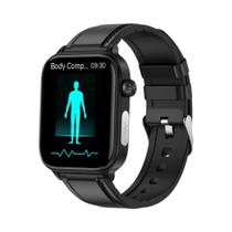 Relógio Inteligente De Monitoramento ECG Com Tela AMOLED HD, Pulseira De Saúde Para Android E iOS