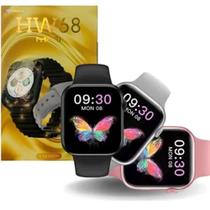 Relógio inteligente digital Smartwatch HW68 mini acompanha 2 pulseiras - Wearfit Relógio inteligente digital Smartwatch HW68 mini acompanha 2 pulseiras - Wearfit