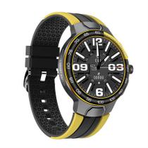 Relógio inteligente E15 amarelo para Android 4.4+/ iOS 8.0+ Bluetooth 5