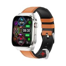 Relógio Inteligente ECG 2025 2.04 AMOLED Monitor De Fitness E Sono Verificação De Saúde De Cinco