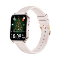 Relógio Inteligente Feminino À Prova D'Água Com Chamada BT Monitor De Frequência Cardíaca Rastreador