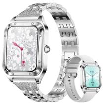Relógio inteligente feminino , chamada bluetooth l, pulseira esportiva - Cinza Relógio inteligente feminino , chamada bluetooth l, pulseira esportiva - Cinza