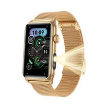 Relógio Inteligente Feminino Com Monitor De Frequência Cardíaca, Pressão Arterial, Chamadas De Voz E