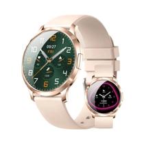 Relógio Inteligente Feminino Com Tela AMOLED HD, Rastreador De Saúde GPS, Esportes, NFC, Chamada