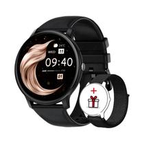 Relógio Inteligente Feminino Com Tela Sensível Ao Toque Completa LIGE, Esportivo, À Prova d'Água,