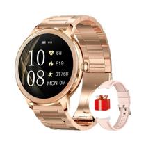 Relógio Inteligente Feminino Diamond Com Tela AMOLED, Esportivo, Bluetooth, Monitor De Frequência