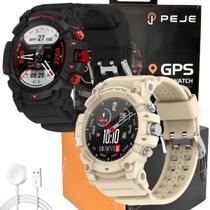 Relogio Inteligente G01C Smart Watch Militar Masculino Monitor de Esportes Gps Relogio A Prova D'Agua Original - Peje