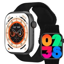 Relógio Inteligente HW9 PROMAX Masculino Feminino Lançamento 2024 3 pulseiras Indução Bussola Gps para Atividades Físicas