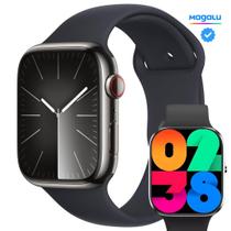 Relógio Inteligente HW9PRO MAX Masculino Feminino Lançamento 2024 3 pulseiras Indução Bussola Gps para Atividades Físicas