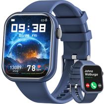 Relógio inteligente Hwagol 2024 1,85" com monitor de frequência cardíaca Android iOS