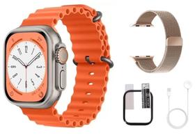 Relógio Inteligente Kit W68 Ultra Mini C/Pulseira Extra Pelicula Masculino Feminino Smart Watch