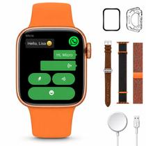 Relógio Inteligente Laranja W11 Mini Pro Corrida Academia Envio Ágil