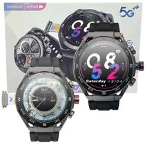Relógio Inteligente Masculino 5g Hw18 Call2 Smartwatch Envia Mensagem Nfc Wifi Chatgpt Gps Siri