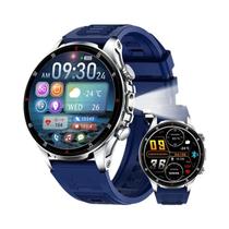 Relógio Inteligente Masculino À Prova D'Água Com Chamada Bluetooth, Lanterna LED, Monitor De